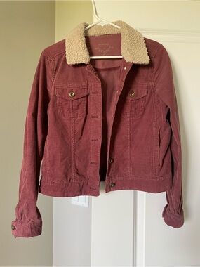 Women’s Sonoma Rose Corduroy Jacket with Sherpa Collar - M